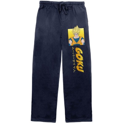 Dragon Ball Z Goku Character Adult Navy Graphic Pajama Pants
