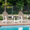 Aoodor HDPE Outdoor All-Weather Folding Adirondack Chair for Patio, Garden, Backyard, Deck Lawn Fire Pit 32'' (L) x 29'' (W) x 37'' (H) - 2 of 4