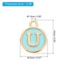 Unique Bargains Beautiful Designer DIY Jewelry Making Initial Pendants 50 Pcs - 2 of 4