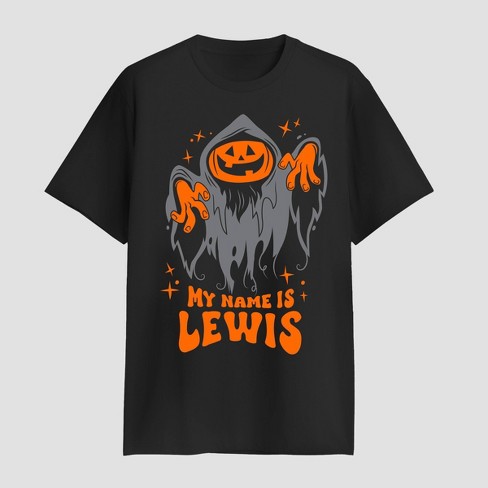 Men s Lewis Friends Lewis The Pumpkin Ghoul Graphic T shirt Black Target