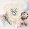 Simply Sage Market Women's Smiley Face Bunny Short Sleeve Garment Dyed Tee - 3 of 3