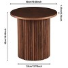 End Table Sets Of 2, Coffee Table Sets Modern With Wood Veneer Tabletop, Coffee Table Sets Farmhouse With Metal Base-Cuddlewood - 4 of 4