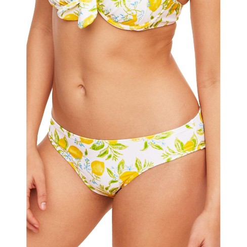 Adore Me Women s Shelby Bikini Swimwear Bottom Xl Luscious Lemons C02 White. Target