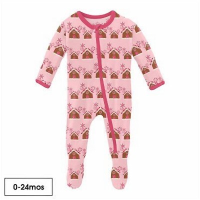 Infant Girls Zipper Footie - KICKEE