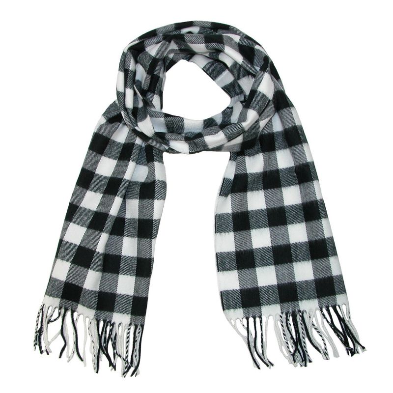 David & Young Softer Than Cashmere Buffalo Plaid Winter Scarf, 1 of 4