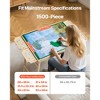 VEVOR 1500 Piece Puzzle Table with Folding Legs, 4 Drawers and Cover, 34x25 in Portable Wooden Board, Felt Surface Jigsaw Puzzle Accessories, Beige - 4 of 4