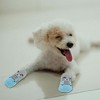 Unique Bargains Dog Cats Non-Slip Socks Bears Pattern Paw Protection and Traction Gray Blue 4 Pcs - 4 of 4
