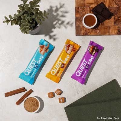 Quest Nutrition Cinnamon Brown Sugar Stacks Protein Bars - 20g Protein - 28.32oz/12ct: Chewy, Ready to Eat