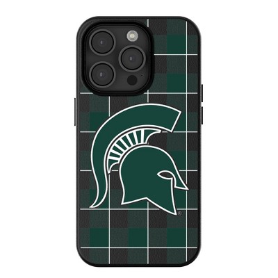 Keyscaper NCAA Plaid MagSafe Compatible Cell Phone Case for iPhone 15