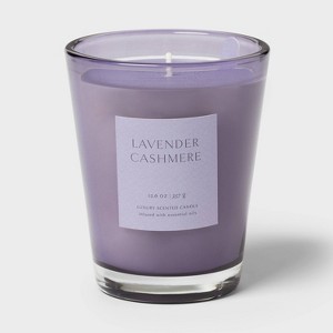 Colored Vase Glass Candle with Dust Cover - Threshold™ - 1 of 4