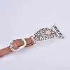 Worryfree Gadgets Leather & Metal Band for Apple Watch 38/40/41mm, 42/44/45mm iWatch Band Series 8 7 6 SE 5 4 3 2 1 - 4 of 4