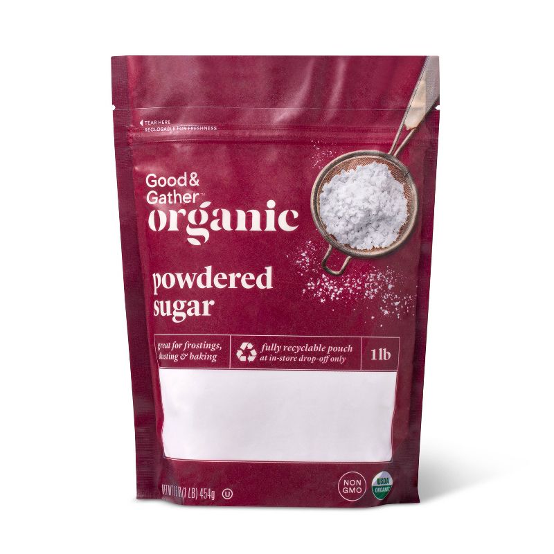 Organic Powdered Sugar - 16oz - Good &#38; Gather&#8482;, 1 of 4