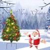 Tangkula Set of 2 2FT Pre-Lit Pathway Artificial Christmas Trees with 30 LED Lights 8 Light Modes - 4 of 4