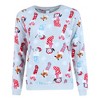em & alfie Women's Snowman Print Plush PJ Set - 3 of 4