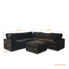 Cloud Couch Modular Sectional Sofa,100.5" V Shaped Couch, Convertible Wide Seater With Ottoman, 6 Seater For Living Room Set - 3 of 4