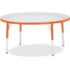 Jonti-Craft Berries Elementary Height Color Edge Round Table (48 x 48) in Orange - 2 of 2