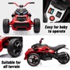 12V 3 Wheeler Ride On ATV Electric Motorcycle, Battery Powered Electric Vehicle w/Led Lights - 2 of 4