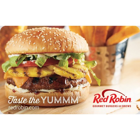 Red Robin Gift Card Email Delivery Target - red bun 3 roblox