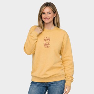 Hallmark - Giving Thanks Cursive - Women's Graphic Sweatshirt : Target