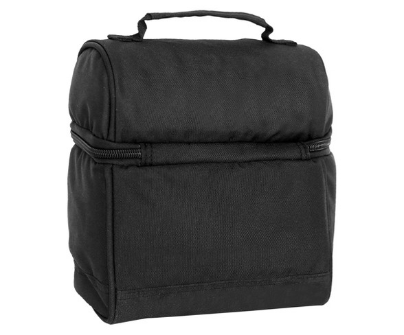 J World Corey Lunch Bag with Front Pocket - Black