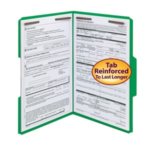 Smead Fastener File Folder, 2 Fasteners, Reinforced 1/3-Cut Tab, Legal Size, 50 per Box - 1 of 4