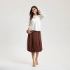 Women's Satin Cowl Neck Blouse - A New Day™ - 4 of 4