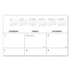 Desk Pad Calendar, 22 x 17, White Sheets, Black Binding, Clear Corners, 12-Month (Jan to Dec): 2025 - 3 of 4