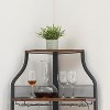 Corner Bar Cabinet with Glass Holder, Industrial Wine Cabinet with Adjustable Shelf, Liquor Cabinet Bar Cabinet, Corner Display Cabinet - 4 of 4