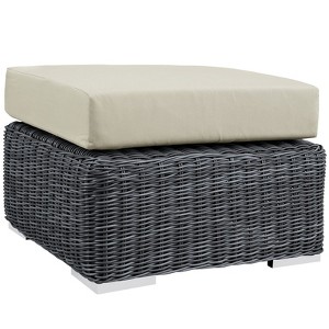 Modway Summon Outdoor Patio Sunbrella Ottoman - 1 of 4