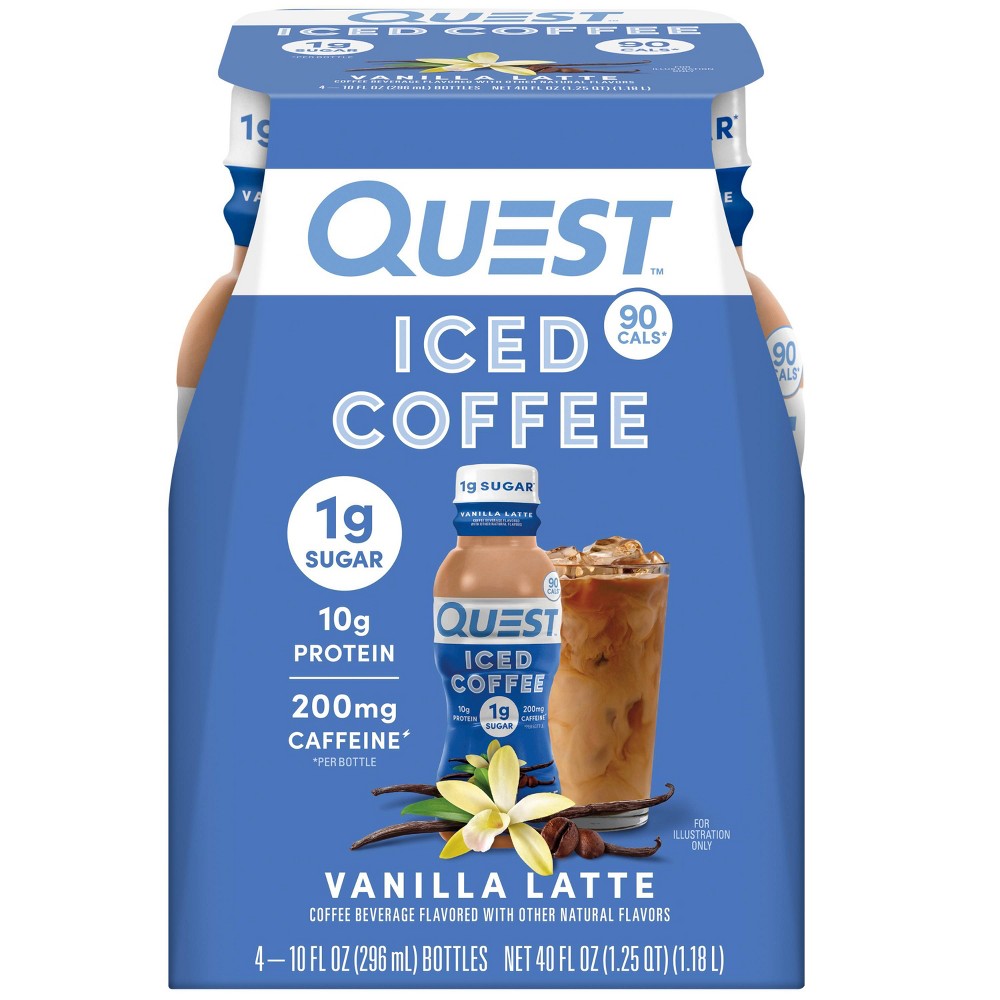 Best by 02/06/2025). Quest Nutrition Vanilla Latte Protein Iced Coffee -12ct