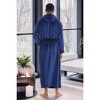 ADR Men's Robe, Plush Fleece Hooded Bathrobe Man, Long Warm Cozy Bath Robe Man - 4 of 4