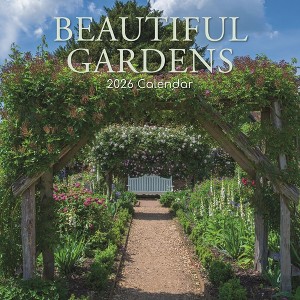 2026 Square Wall Calendar, Beautiful Gardens, 16-Month Floral Plants Theme, 180 Reminder Stickers (30 x 30 CM) - 1 of 4