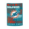 Evergreen Garden Flag Embossed Suede, Miami Dolphins Double Sided Indoor Outdoor Decor 18" x 12.5" - 3 of 4