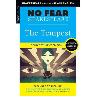 Tempest: No Fear Shakespeare Deluxe Student Edition, 9 - (Sparknotes No Fear Shakespeare) by  Sparknotes & Sparknotes (Paperback)