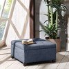 NicBex Square Polyester Storage Ottoman Bench,Upholstered Storage Ottoman with Button-Tufted Design,Storage Bench for Living Room,Bedroom - 2 of 4