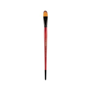 Creative Mark Ebony Splendor Short-Handled Synthetic Sable Paint Brush, Filberts, Teijin Multi-Filament Hair, Handcrafted Synthetic Paint Brushes for - 1 of 4