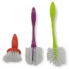 Handy Housewares 3 Piece Durable Dish Cleaning Scrubbing Brush Set - Multiple Brush Sizes - 2 of 4