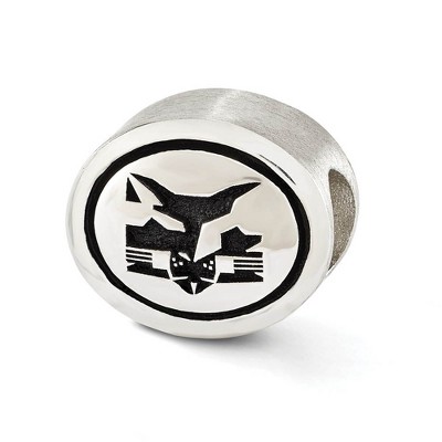 Black Bow Jewelry Sterling Silver New York University Collegiate Bead Charm