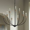 Possini Euro Design Vanelti Black Gold Chandelier 37" Wide Modern 9-Light Candelabra Fixture for Dining Room House Foyer Kitchen - image 2 of 4