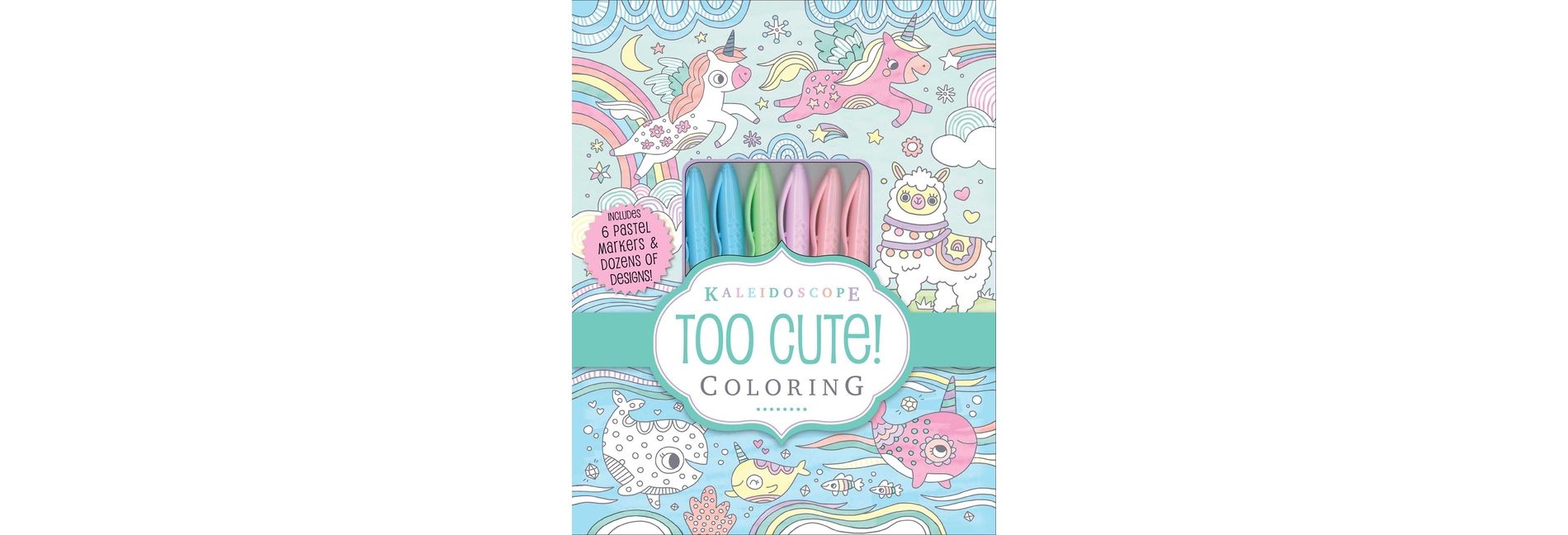 Kaleidoscope: Too Cute! Coloring (Board Book)