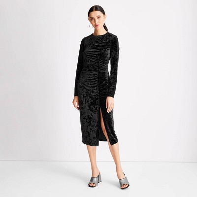 MAMA Glittery Velour Dress  H&m Black Velvet Dress