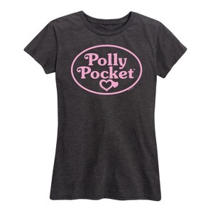 Women's - Polly Pocket - Polly Pocket Pink Logo Short Sleeve Graphic T-Shirt - 1 of 4