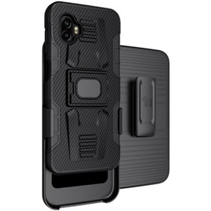 Nakedcellphone Rugged Case with Stand and Belt Clip Holster for Samsung Galaxy XCover 6 Pro Phone - 1 of 4