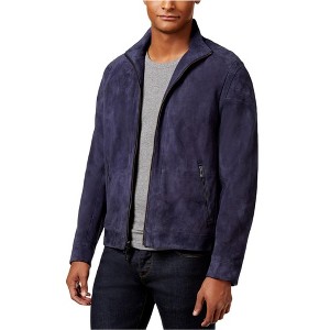 Calvin Klein Mens Suede Leather Jacket - 1 of 2