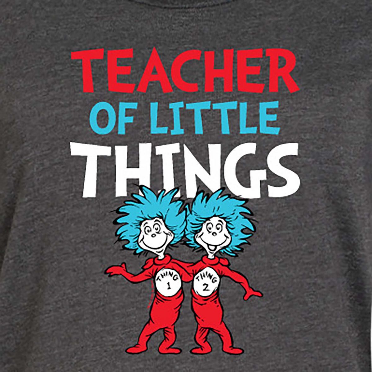 Women's - Dr. Seuss - Teacher Of Little Things Graphic T-shirt Dress - thumbnail 8
