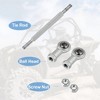 Unique Bargains M8 Steering Suspension Tie Rod for 49cc Electric ATV Go Kart 2Pcs Silver Tone - 4 of 4
