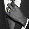 Black Bow Jewelry 7mm or 8mm 10K Yellow Gold Lightweight Domed Comfort Fit Band - 4 of 4
