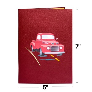 Paper Love Classic Truck Pop Up Birthday Card, For Adults and Kids | 5" x 7" Cover - Includes Envelope and Note Tag - 1 of 4