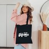City Creek Prints In My Mama Era Canvas Tote Bag - 15x16 - Black - 2 of 2
