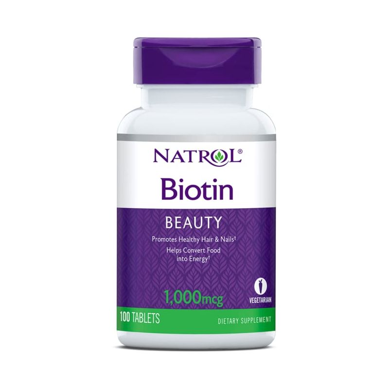 Natrol Vitamin B Biotin 1,000 mcg Tablet 100ct, 1 of 4